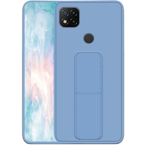 

Силиконовый чехол Hand holder для Xiaomi Redmi 9C Light blue (3357698)