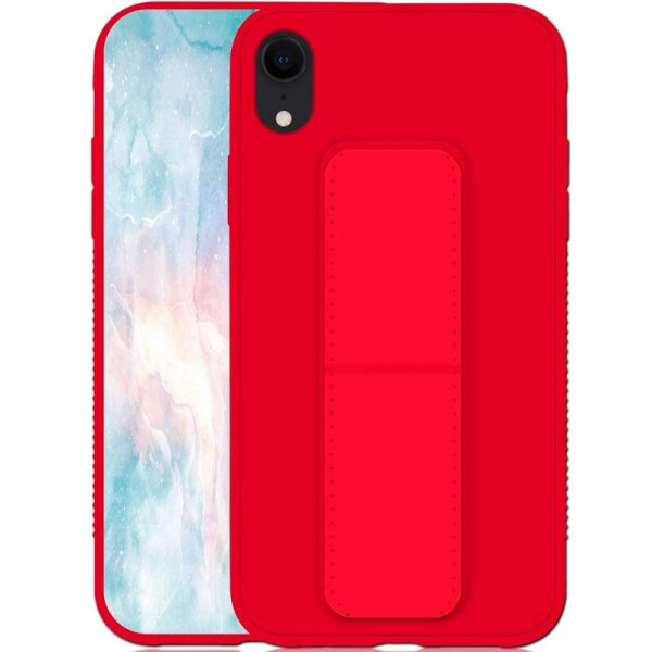 

Силиконовый чехол Hand holder для Apple iPhone XR (6.1") Red (7988652)