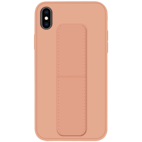 

Силиконовый чехол Hand holder для Apple iPhone X / XS (5.8") Pink (7581576)