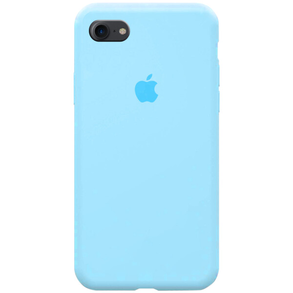 

Чехол Silicone case (A) (с закрытым низом) для Apple iPhone 8 (4.7) Бирюзовый / Marine Green (112175)