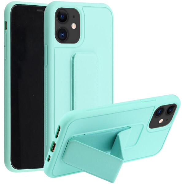 

Силиконовый чехол Hand holder для Apple iPhone 12 mini (5.4") Mint green (5308737)