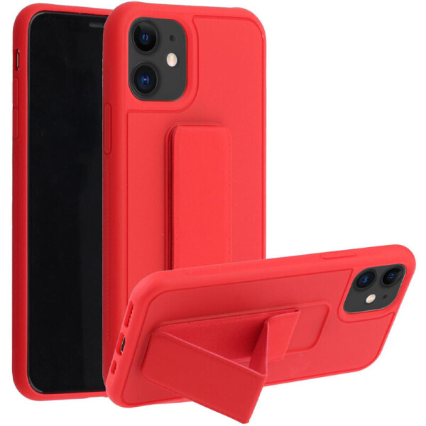 

Силиконовый чехол Hand holder для Apple iPhone 11 (6.1") Red (9035705)