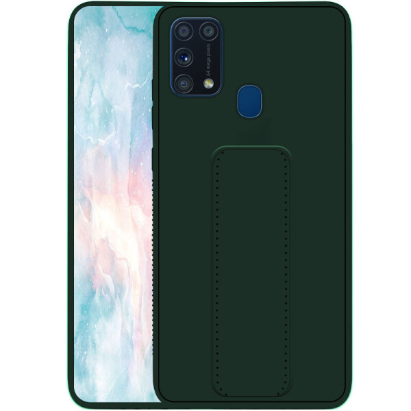 

Силиконовый чехол Hand holder для Samsung Galaxy M31 Dark green (1823664)