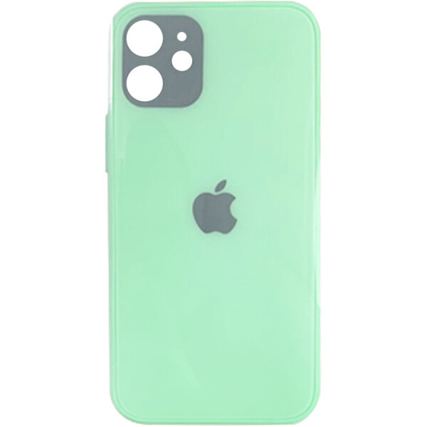 

TPU+Glass чехол GLOSSY Logo Full camera для Apple iPhone 12 Pro Max (6.7") Мятный (1429469)