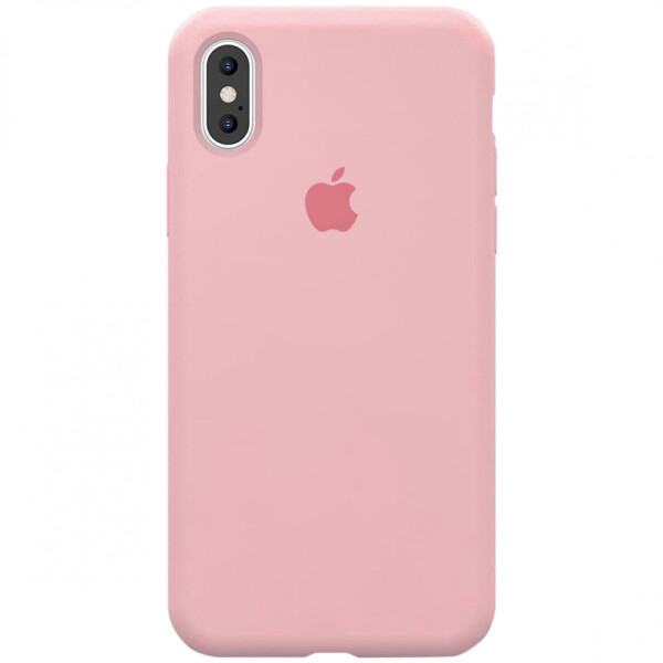 

Чехол Silicone case (A) (с закрытым низом) для Apple iPhone X (5.8) / XS (5.8) Розовый / Pink (111208)