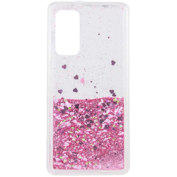 

TPU чехол Liquid hearts для Xiaomi Mi 10T / Mi 10T Pro Розовый (6723317)