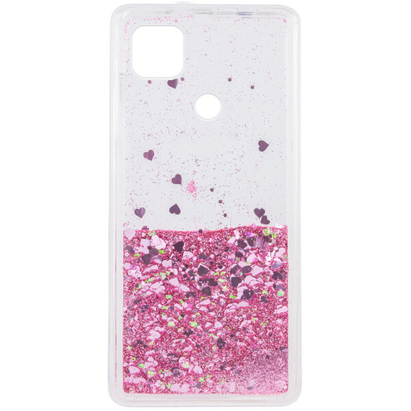 

TPU чехол Liquid hearts для Xiaomi Redmi 9C Розовый (5760518)