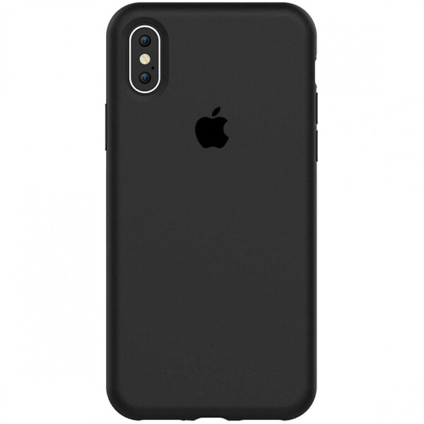 

Чехол Silicone case (A) (с закрытым низом) для Apple iPhone X (5.8) Черный / Black (111210)