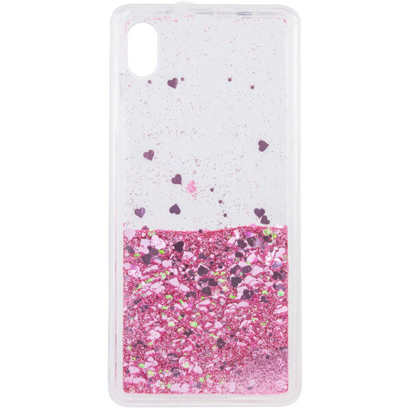 

TPU чехол Liquid hearts для Samsung Galaxy M01 Core / A01 Core Розовый (5938939)