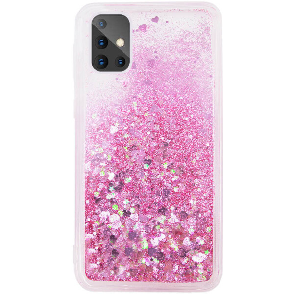 

TPU чехол Liquid hearts для Samsung Galaxy A51 Розовый (3408688)