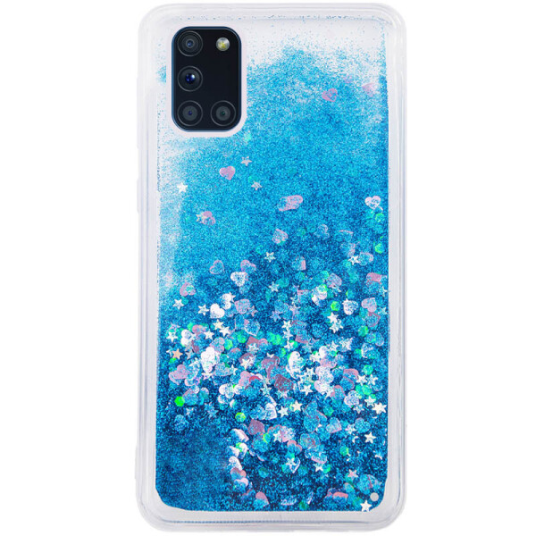 

TPU чехол Liquid hearts для Samsung Galaxy A31 Бирюзовый (6174620)