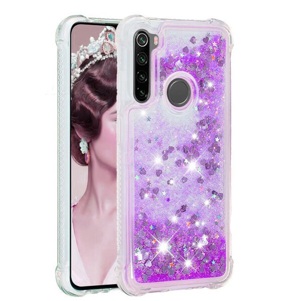 

TPU чехол Liquid hearts для Xiaomi Redmi Note 8 Фиолетовый (4277127)