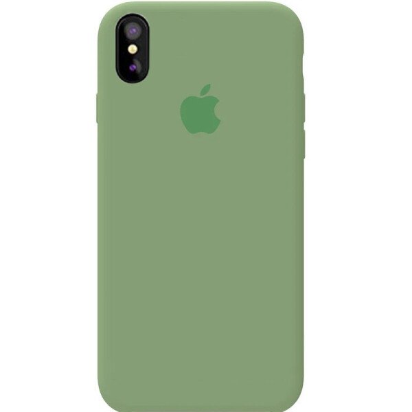 

Чехол Silicone case (A) (с закрытым низом) для Apple iPhone XS Max (6.5) Зеленый / Spearmint (116425)