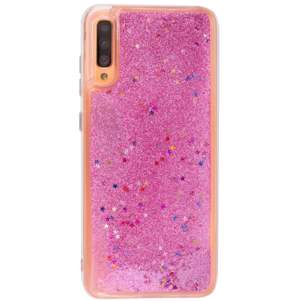 

TPU чехол Liquid hearts для Samsung Galaxy A70 (A705F) Розовый (1140270)