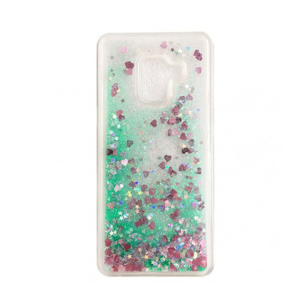 

TPU чехол Liquid hearts для Samsung Galaxy S9 Бирюзовый (7115569)