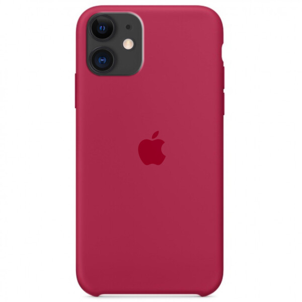 

Чехол Silicone case (A) для Apple iPhone 11 (6.1) Розовый / Rose red (114738)