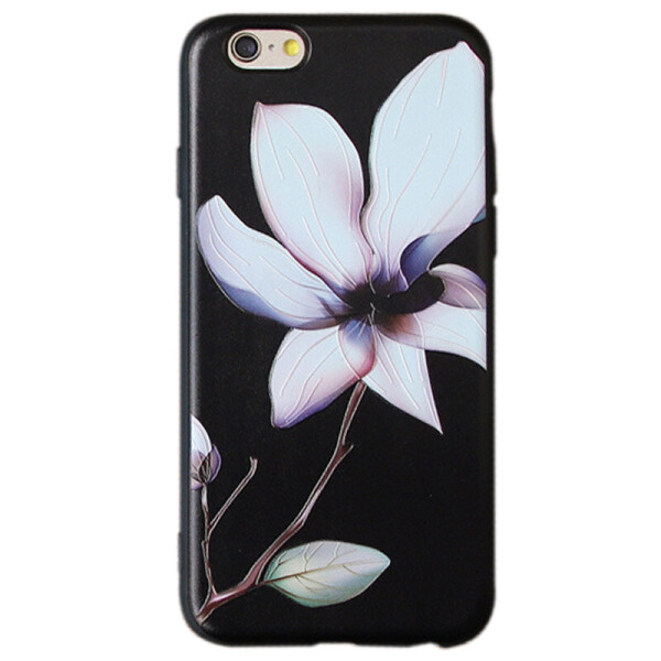 

TPU чехол Магнолия для Apple iPhone 6/6s (4.7") Черный (4636381)