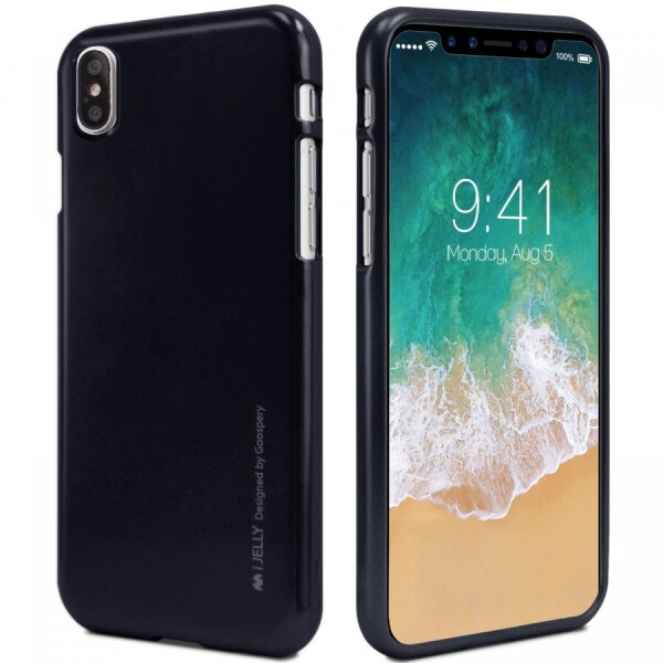 

TPU чехол Mercury iJelly Metal series для Apple iPhone X (5.8") / XS (5.8") Черный (3230494)