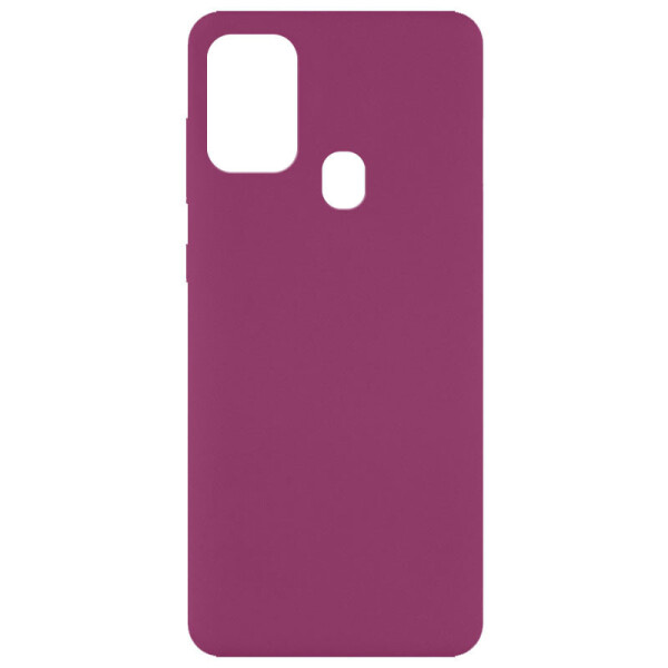 Чехол Silicone Cover Full without Logo (A) для Samsung Galaxy A21s Бордовый / Marsala (235728)