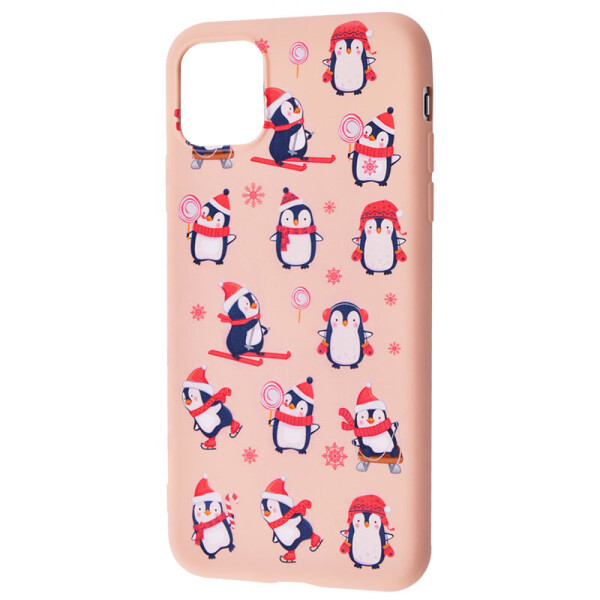 

TPU чехол WAVE Fancy для Apple iPhone 12 mini (5.4") Penguins / Pink sand (9377689)
