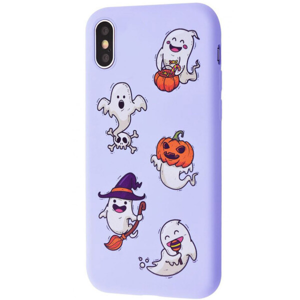 

TPU чехол WAVE Fancy для Apple iPhone X / XS (5.8") Ghosts / Light purple (4266581)