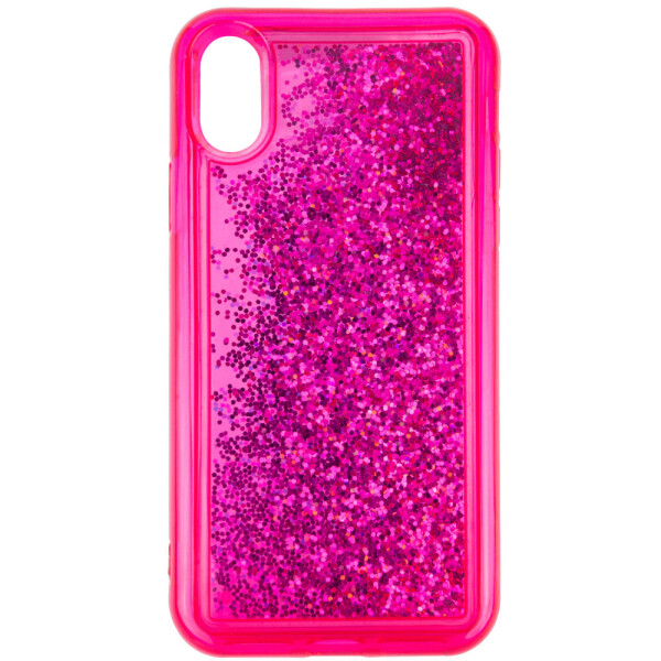 

TPU+PC чехол Sparkle (glitter) для Apple iPhone X / XS (5.8") Малиновый (5184531)