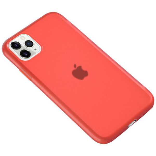

Силиконовый матовый полупрозрачный чехол для Apple iPhone 11 Pro (5.8") Красный / Red (4051968)
