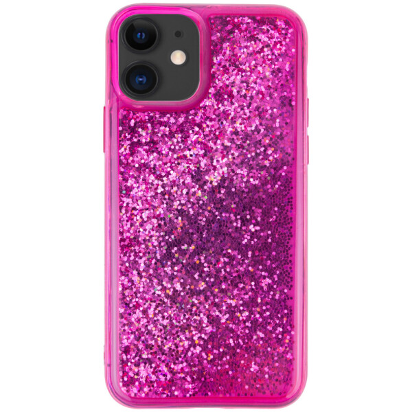 

TPU+PC чехол Sparkle (glitter) для Apple iPhone 11 (6.1") Малиновый (6629744)