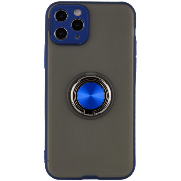 

TPU-PC чехол Deen Shadow Ring series для Apple iPhone 11 Pro Max (6.5") Синий (2003301)