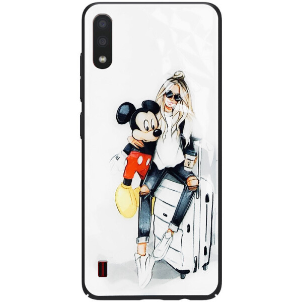 

TPU+PC чехол Prisma Ladies для Samsung Galaxy A01 Mickey (5367810)