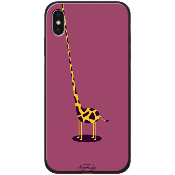 

TPU+PC чехол ForFun для Apple iPhone X / XS (5.8") Жираф / Фиолетовый (8577535)