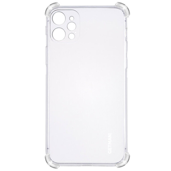

TPU чехол GETMAN Ease logo усиленные углы для Apple iPhone 12 Pro (6.1") Прозрачный / Transparent (275673)