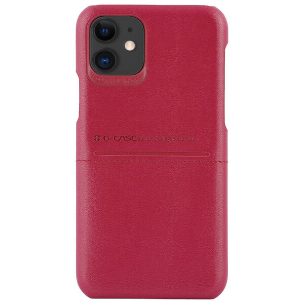 

Кожаная накладка G-Case Cardcool Series для Apple iPhone 11 (6.1") Красный (5186360)