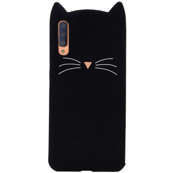 

Силиконовая накладка 3D Cat для Samsung Galaxy A70 (A705F) Черный (4076778)