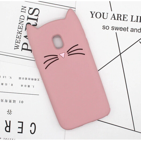 

Силиконовая накладка 3D Cat для Samsung J530 Galaxy J5 (2017) Розовый (7174227)