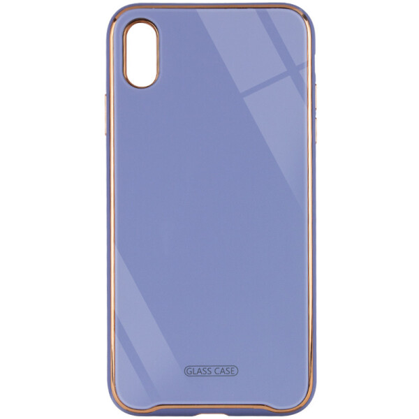 

TPU+Glass чехол Venezia для Apple iPhone XS Max (6.5") Сиреневый / Dasheen (8049336)