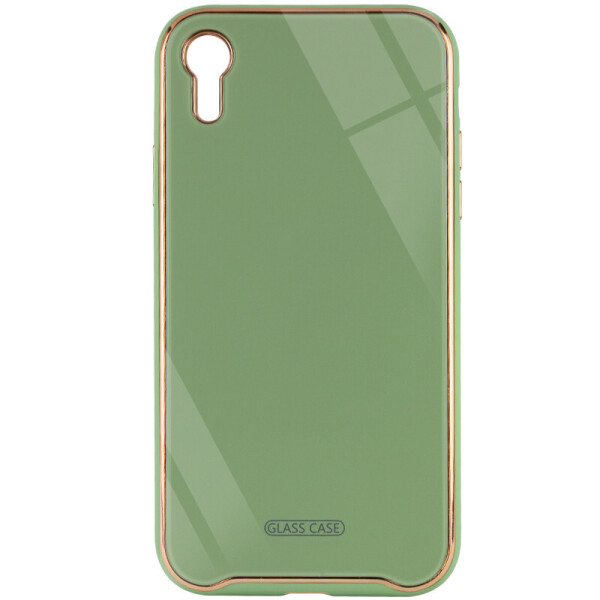 

TPU+Glass чехол Venezia для Apple iPhone XR (6.1") Мятный / Mint (7807856)