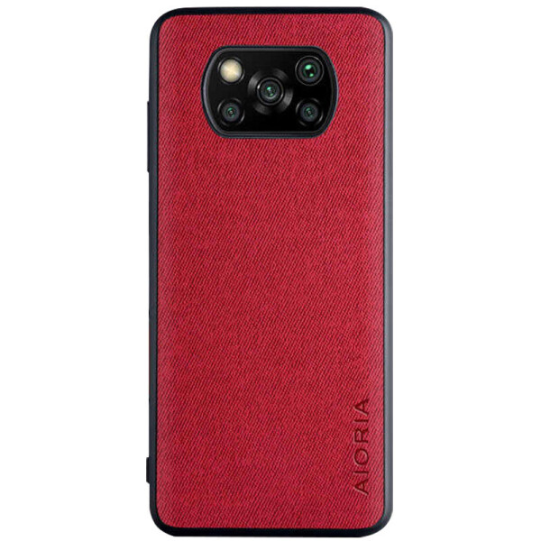 

Чехол AIORIA Textile PC+TPU для Xiaomi Poco X3 NFC Красный (8815884)