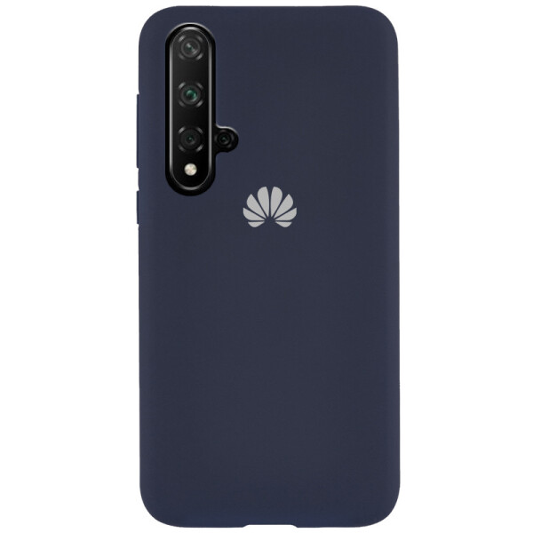 

Чехол Silicone Case Full Protective для Huawei Nova 5T Синий / Dark Blue (114484)