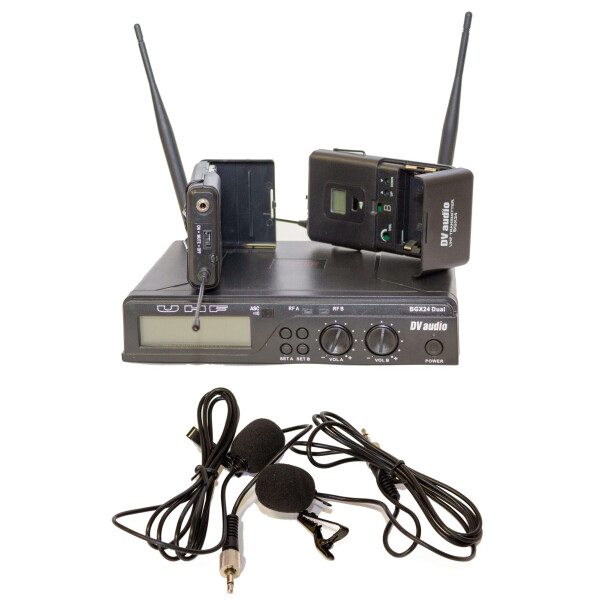 

Радиосистема DV audio BGX-24 Dual с петличными микрофонами
