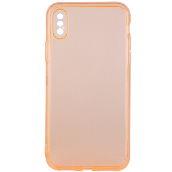 

Матовый полупрозрачный TPU чехол с защитой камеры для Apple iPhone X / XS (5.8") Оранжевый / Orange (7594677)