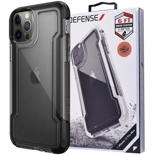 

Чехол Defense Clear Series (TPU+PC) для Apple iPhone 12 Pro / 12 (6.1") Черный (5870844)