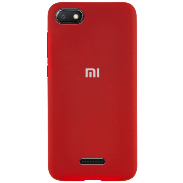 

Чехол Silicone Case Full Protective для Xiaomi Redmi 6A Красный / Dark Red (115026)