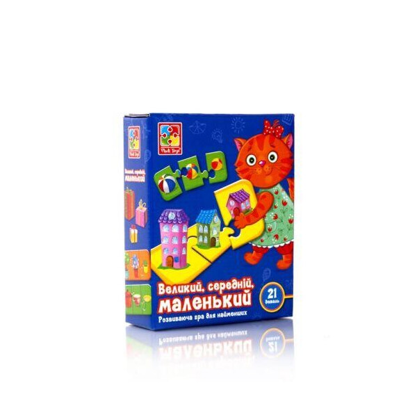 

Развивающая игра "Большой, средний, маленький" (укр) VT1804-28