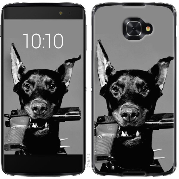 

Чехол на Alcatel idol 4s Доберман (04798)