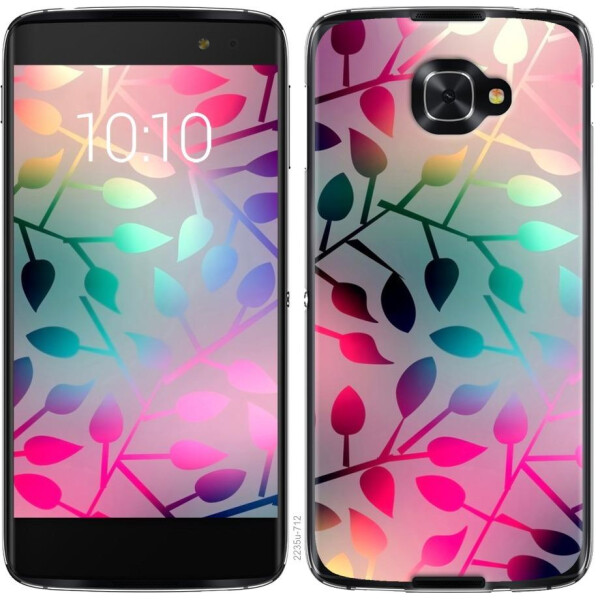 

Чехол на Alcatel idol 4s Листья (04798)