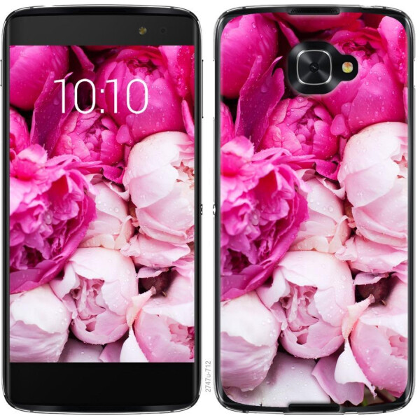 

Чехол на Alcatel idol 4s Розовые пионы (04798)