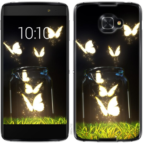 

Чехол на Alcatel idol 4s Светящиеся бабочки (04798)