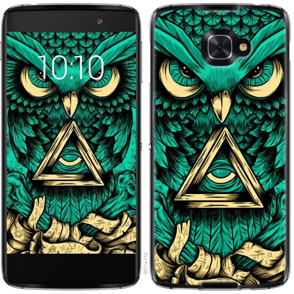 

Чехол на Alcatel idol 4s Сова Арт-тату (04798)