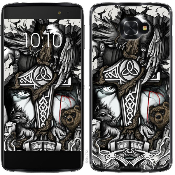 

Чехол на Alcatel idol 4s Тату Викинг (04798)